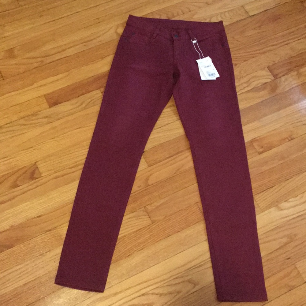 Burgundy jeans, Fr 36